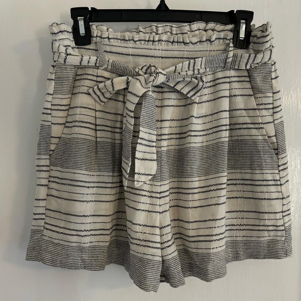 ROOLEE Linen stripe shorts